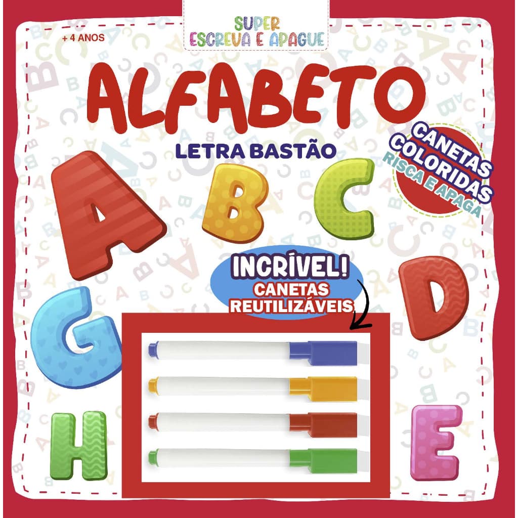 Super Escreva e Apague - Alfabeto