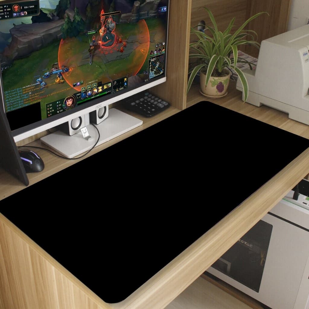 Mouse Pad Gamer Antiderrapante Grande 70x35 80x35 90x40 90x50 cm Varias Estampas Borda Costurada