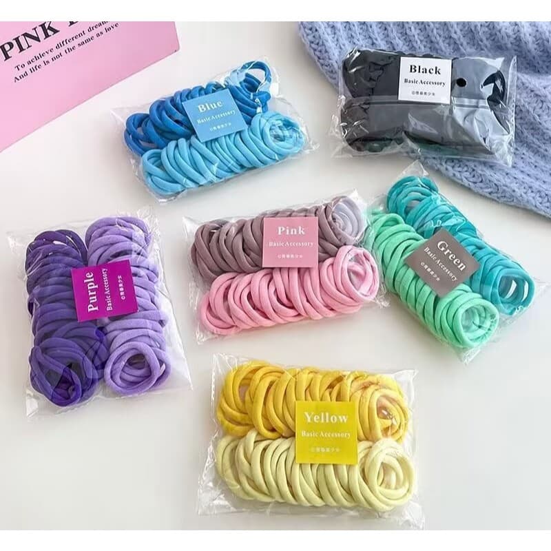 50 unidades Xuxinha Elástico de Cabelo Xuxinha Criança Adulto Rabicó