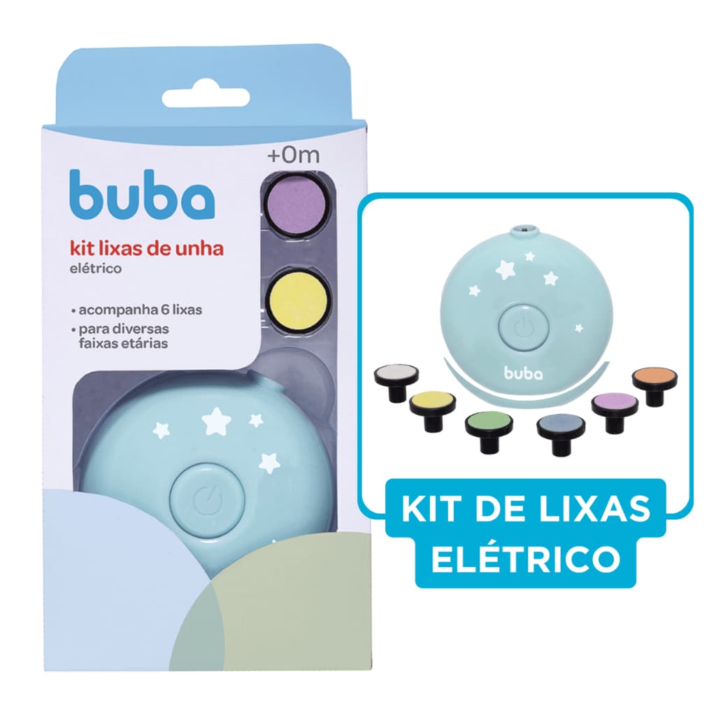 Lixa de Unha Elétrica Bebê Buba Infantil Recém Nascido