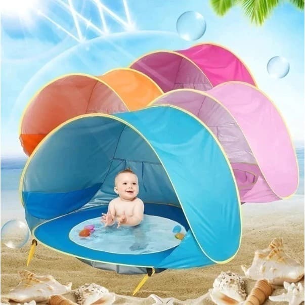 682 - Piscina Portátil e Barraca De Praia De Brinquedos Para Bebês