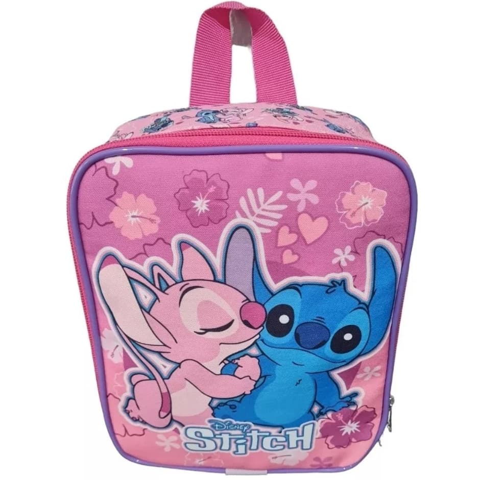 Lancheira Escolar Lilo & Stitch e Angel Térmica Infantil