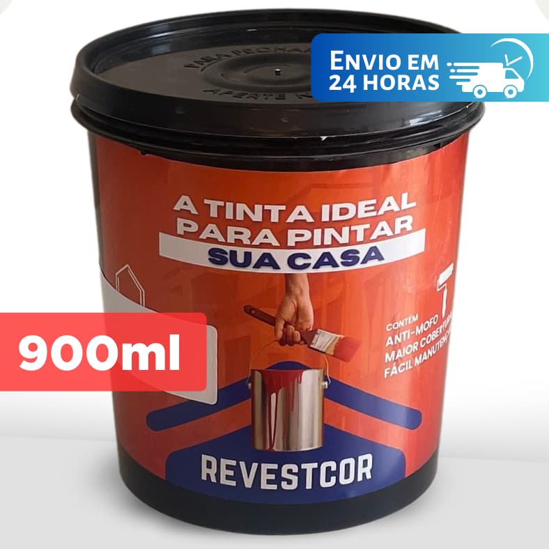 Tinta Parede Acrílica 900ml Fosca Antimofo Interior Cores Artesanato Decoração