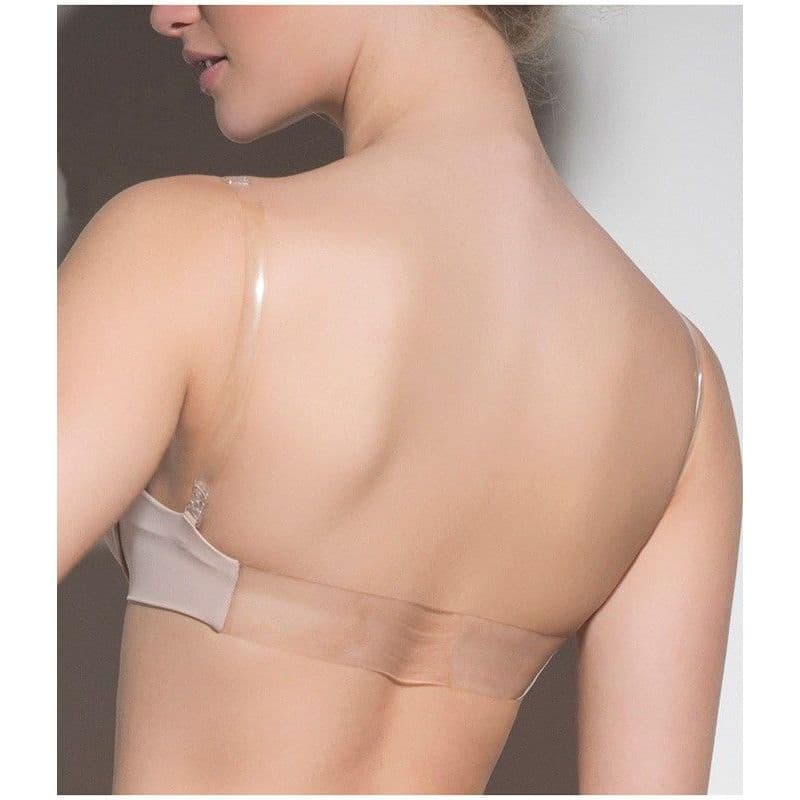 Sutiã com Bojo Costa Nua e Alça de Silicone Feminino Removível zfit