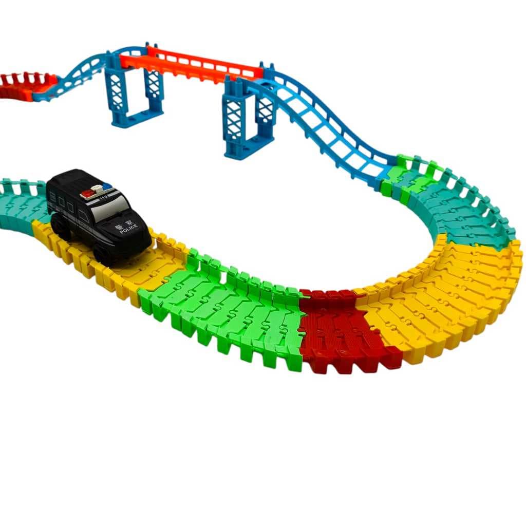Pista De Brinquedo Carrinho Loop Trilhos Montáveis Flexivel - WellKids
