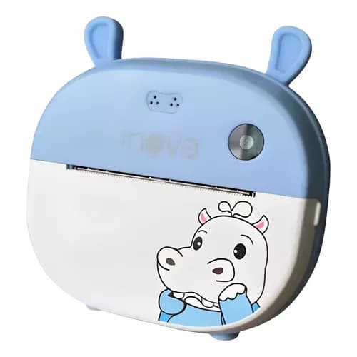 Câmera Digital Infantil Instantânea Impressão Fotos Jogos Criativos Brinquedo Educativo Recarga USB