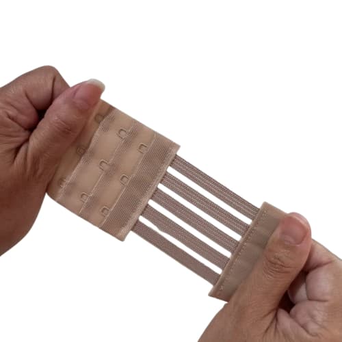 Extensor de Sutia elástico - Modelo com 3 ganchos e 3 regulagens - Extensor de soutien Médio Tule