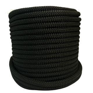 6 Metros Cabo da vida 11,5mm Corda Semi Estática Preta Certificada Nr35 K2 3.600kg Rapel 88/