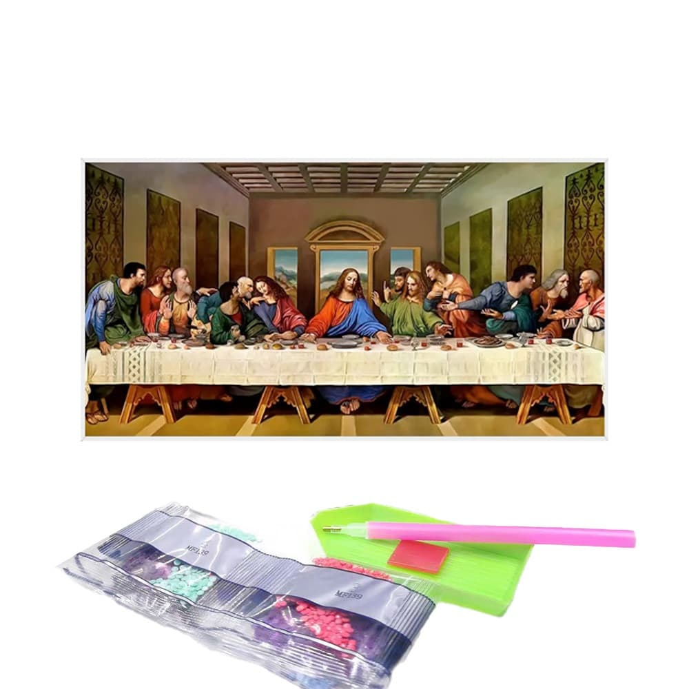 40x60cm Grande Pintura de Diamante Conjunto com Moldura - Arte de Pintura a Óleo, Decoração Perfeita