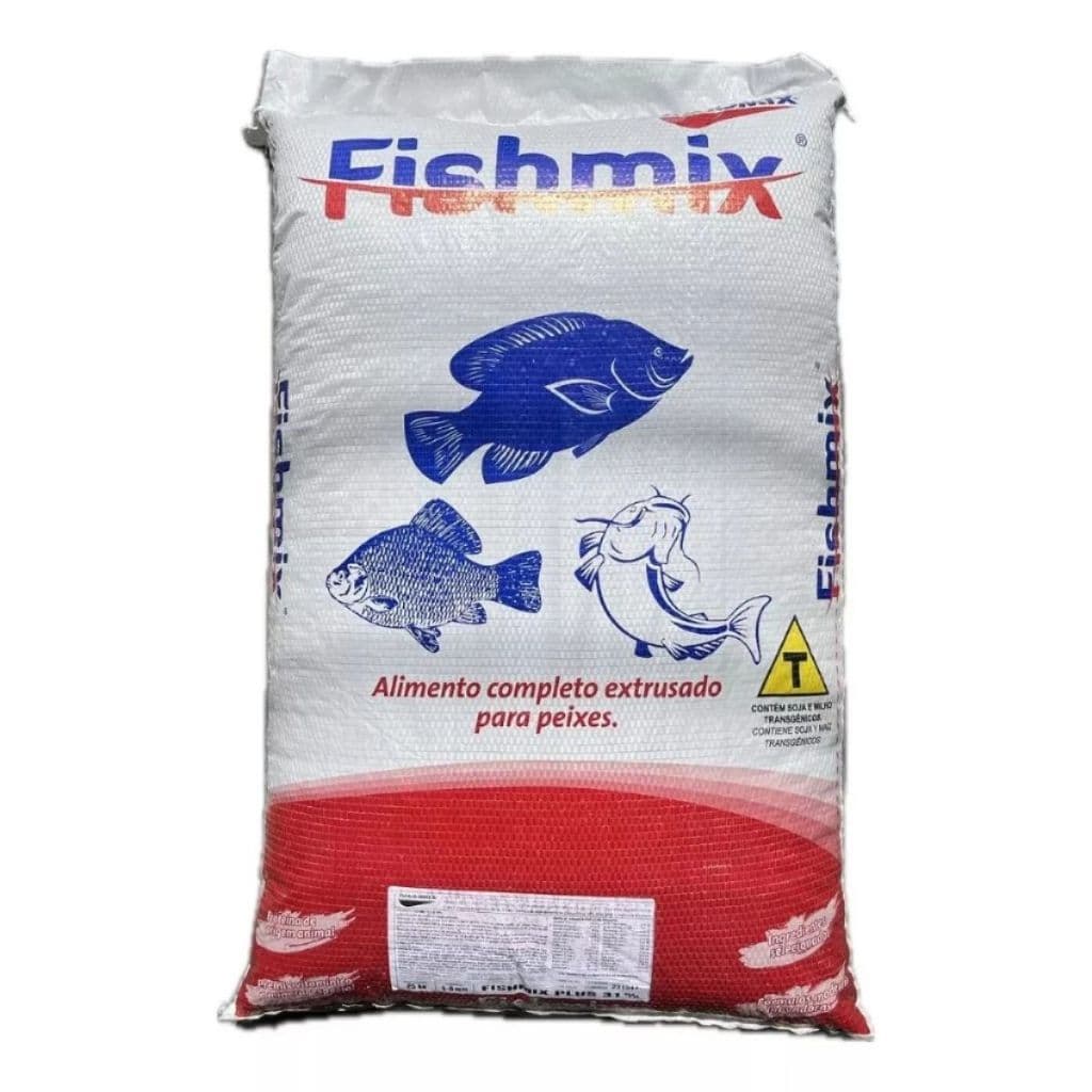 Ração Tilápia E Carpa Fishmix Plus 31% Proteína 4-6mm 25kg