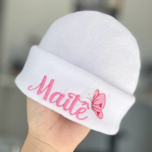 Touca Para Bebê RN Saida de Maternidade Personalizada, Touquinha Bebe, Envio Rápido