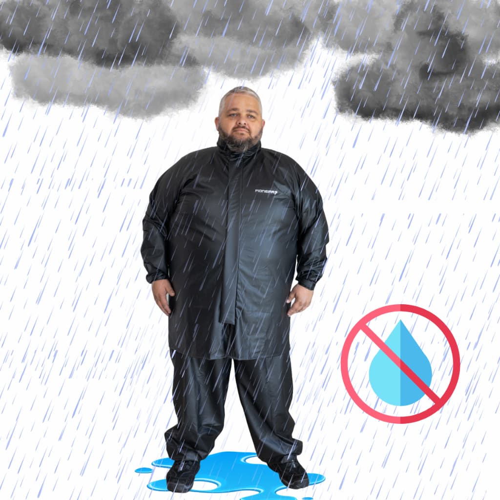 Capa Chuva de Moto Impermeável Xgg Eg Egg Plus Size Grande Masculina Pioneira