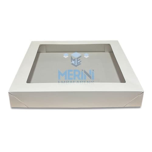 Caixa Transporte 100 Doces Com Visor 35x35x5 Cm (10 Unidades)