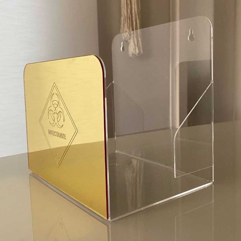 Suporte para Caixa/Coletor Perfuro Cortante Clínicas HOF Odonto Estética -  1,5L / 3L / 7L / 13L / Descarpack