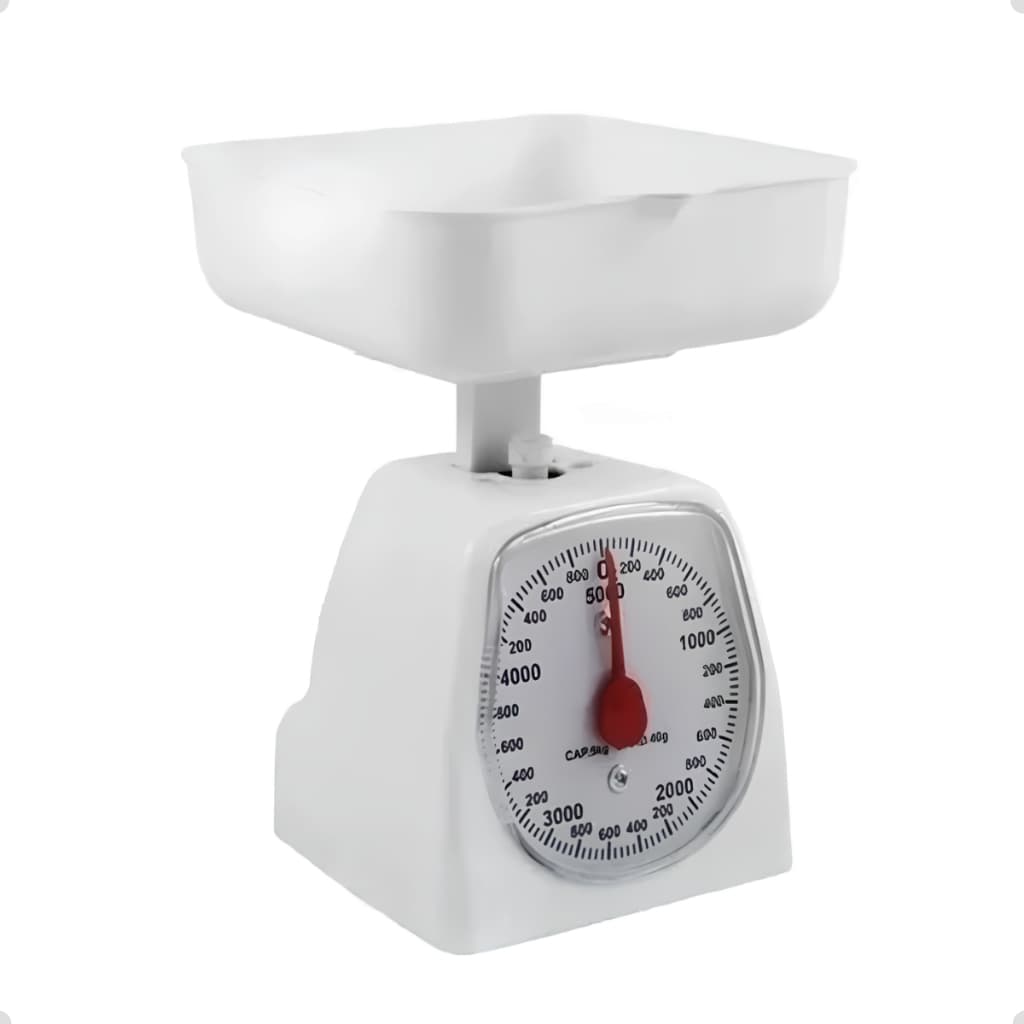 Balança de Cozinha Analógica 5kg – Visor Grande e Precisão
