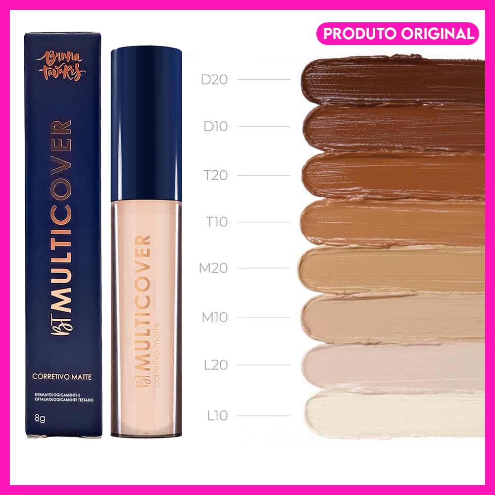 Bruna Tavares BT Corretivo Líquido Multicover Cobertura Média e Alta