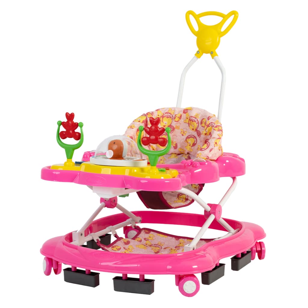 Andador Para Crianças Musical Megaluxo Rosa Jumbobaby
