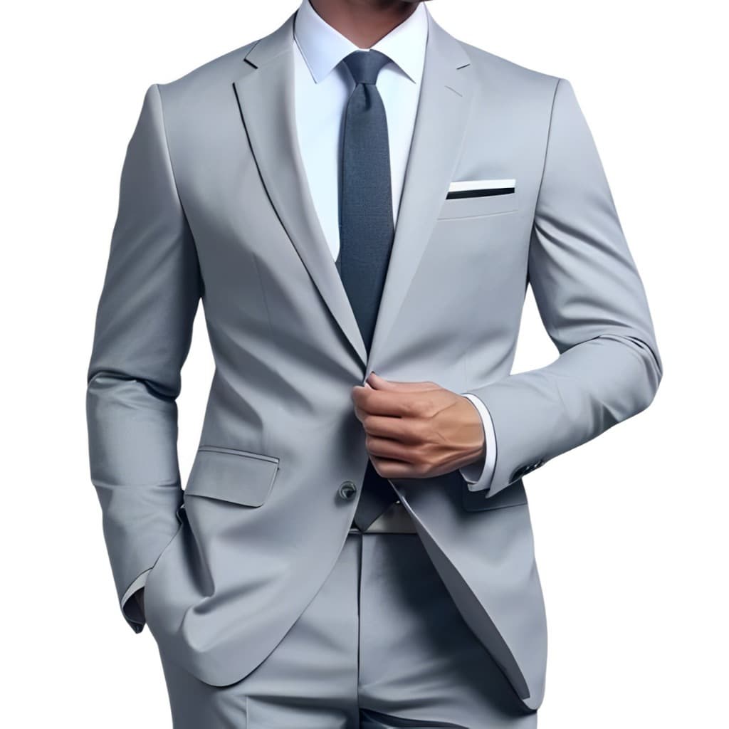 Terno Masculino Italiano Slim Oxford - Paletó+Calça