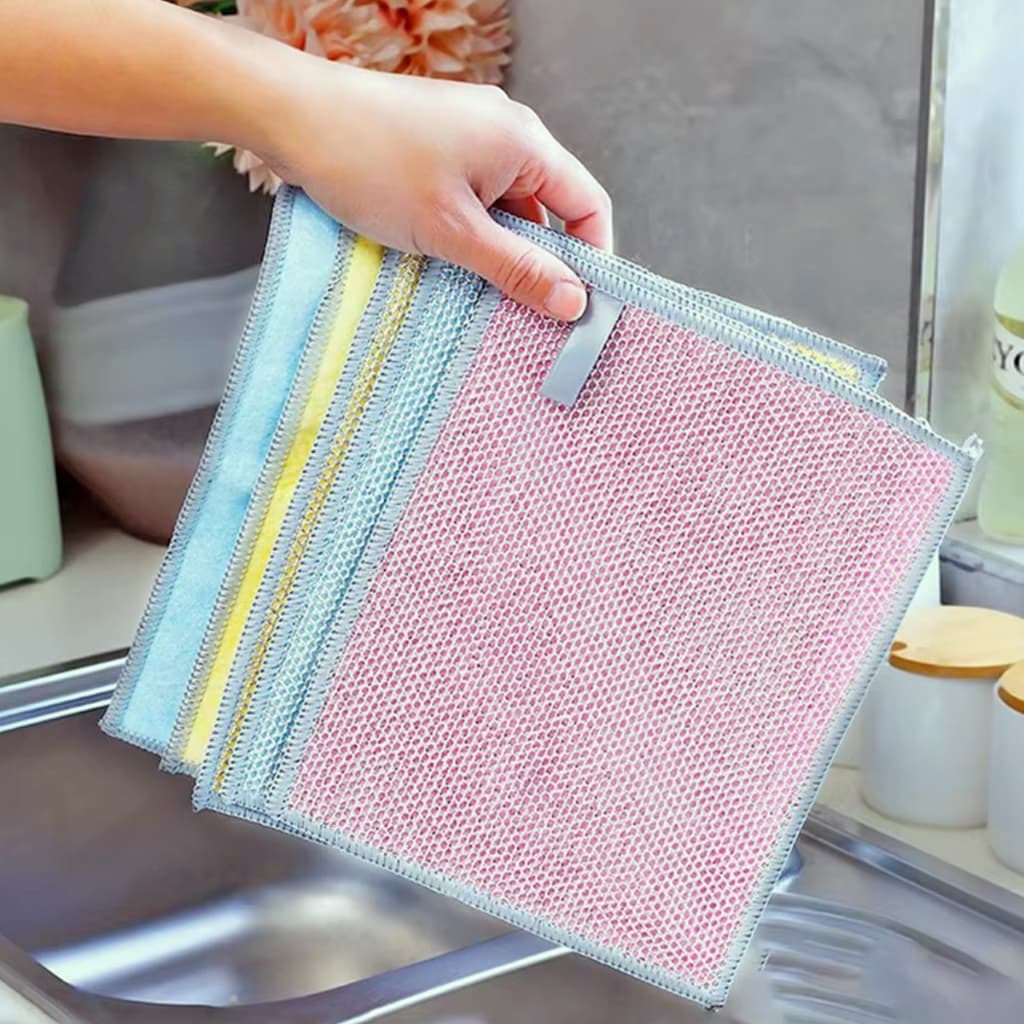 Pano de Aço Metálico Dupla Face Pano de Limpeza Mágico Espessado