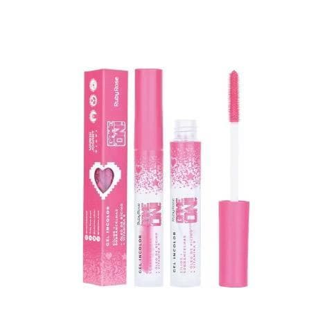 Gel Incolor Cílios e Sobrancelhas Game On Ruby Rose Óleo de Rícino e Vitamina brow rise ruby rose
