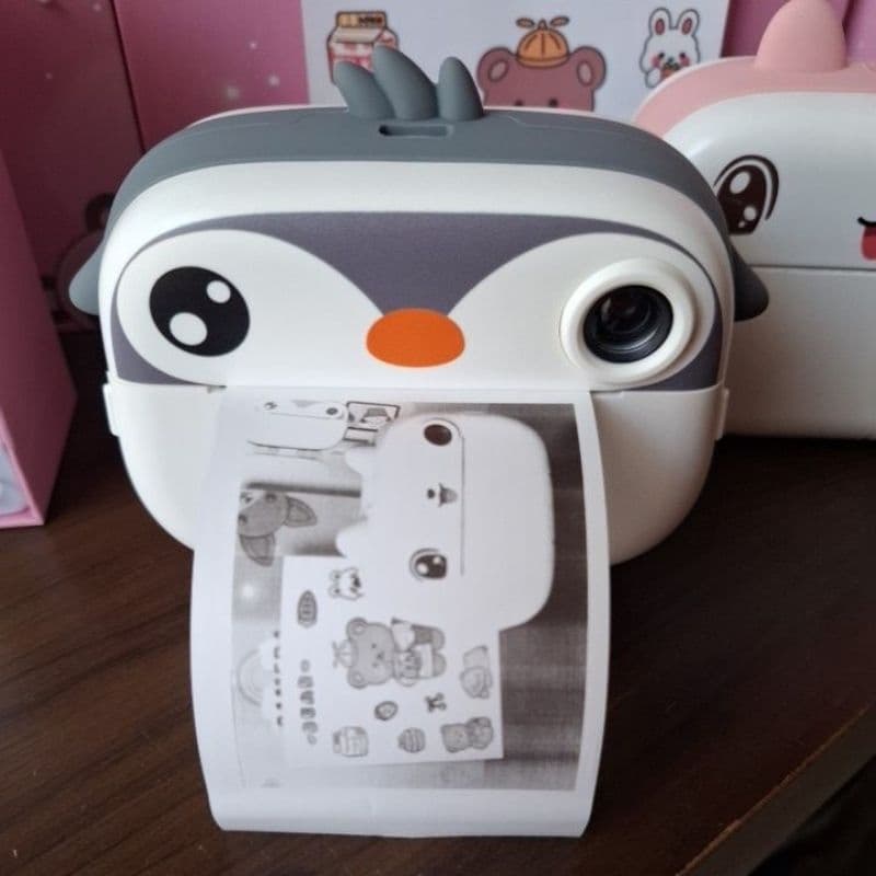 Câmera De Impressão Instantânea Para Crianças Vídeo Fotografia Digital Fotográfica Toy Mini Impressora Térmica