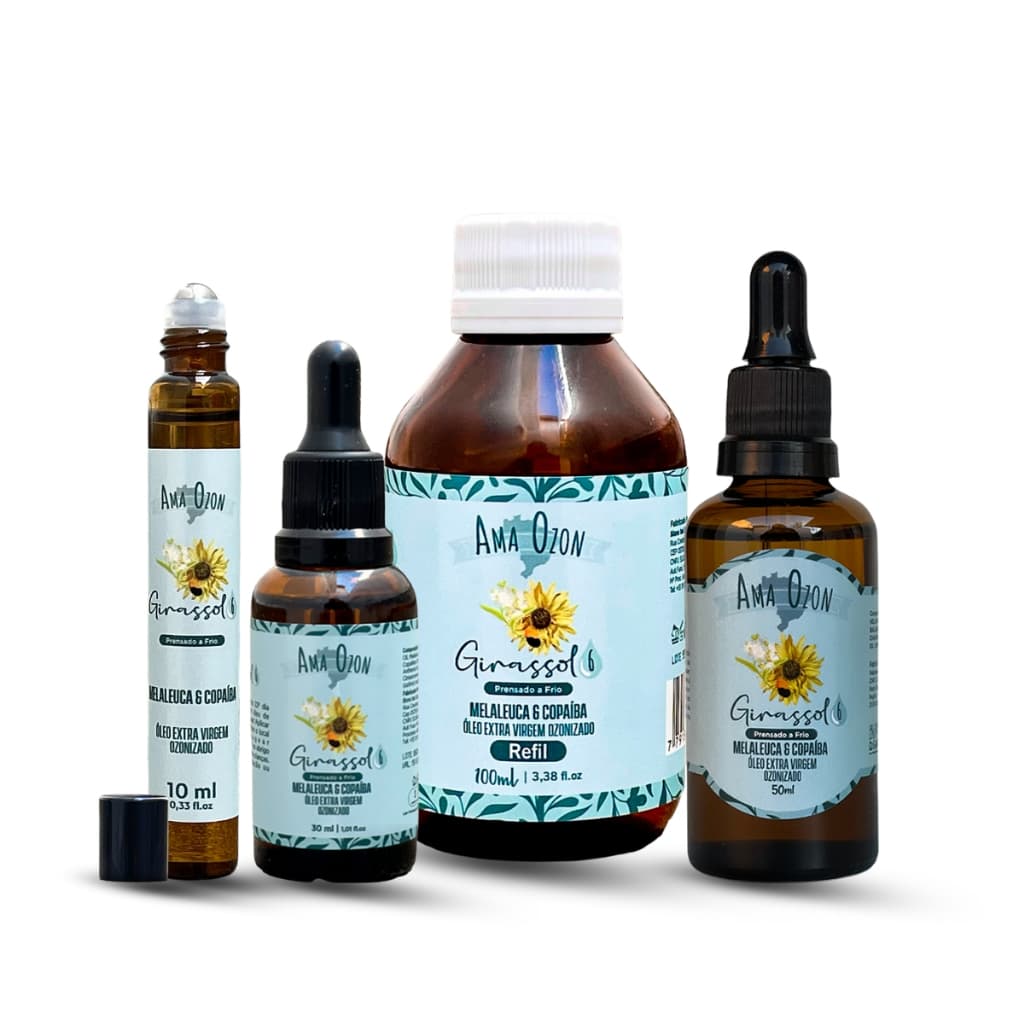 Óleo de Melaleuca Ozonizado com Girassol Super Concentrado Promove Cicatrização e Combate a Fungos