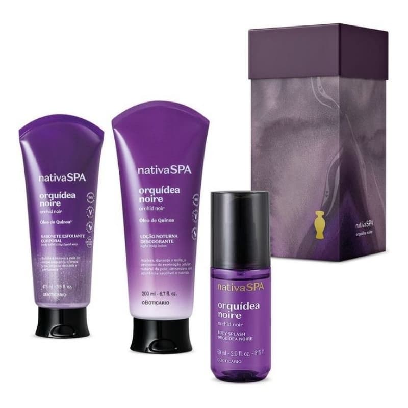 DetalhesKit Presente Nativa Spa Orquídea Noire (3 itens)