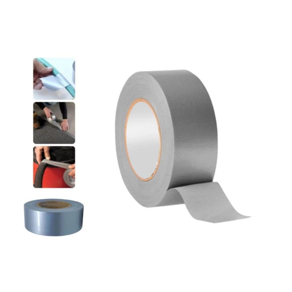 Fita Adesiva Silver Tape Multiuso 48mm X 50m - 01 Rolo cor Cinza - Uso Geral - Papelaria