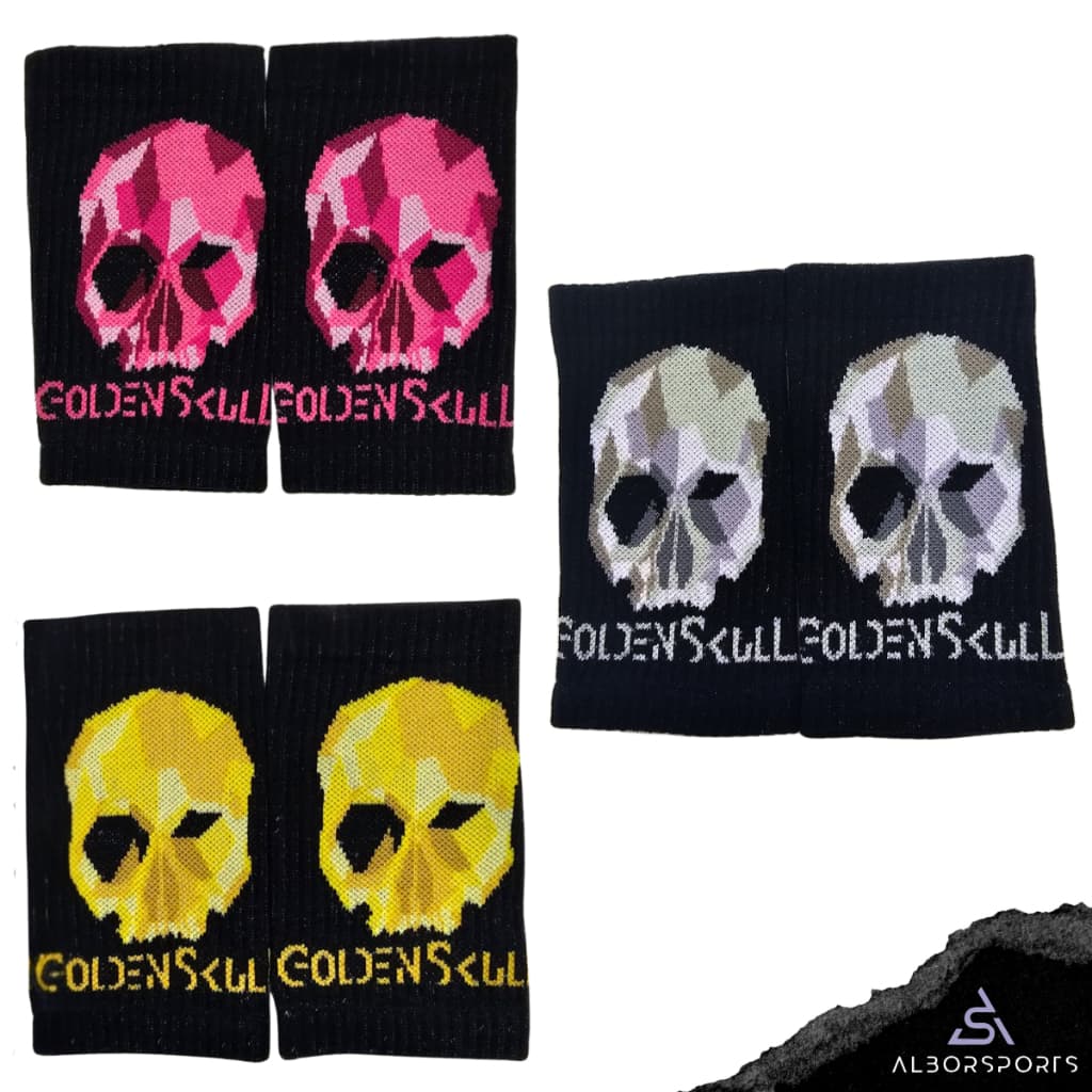 Kit 3 Munhequeiras Canelada de Suor Golden Skull Oficial