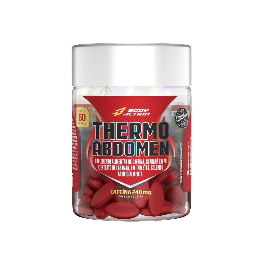 Suplemento Thermo Abdomen 60 Comprimidos Bodyaction