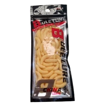 ISCA ARTIFICIAL EM SILICONE (BICHINHO DE LARANJA) 50 UNIDADES  e milho - super realista