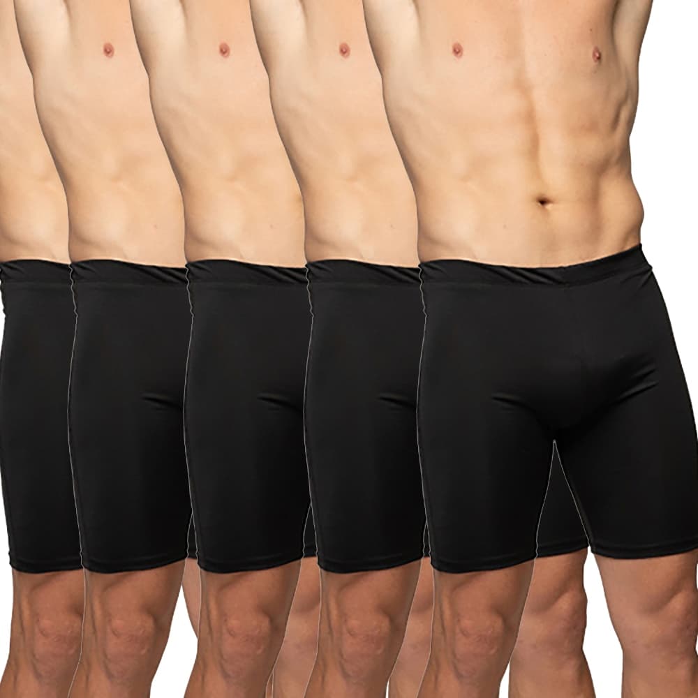 Kit 5 Bermuda Térmica Segunda Pele Compressão Short Ciclista Preta Masculina