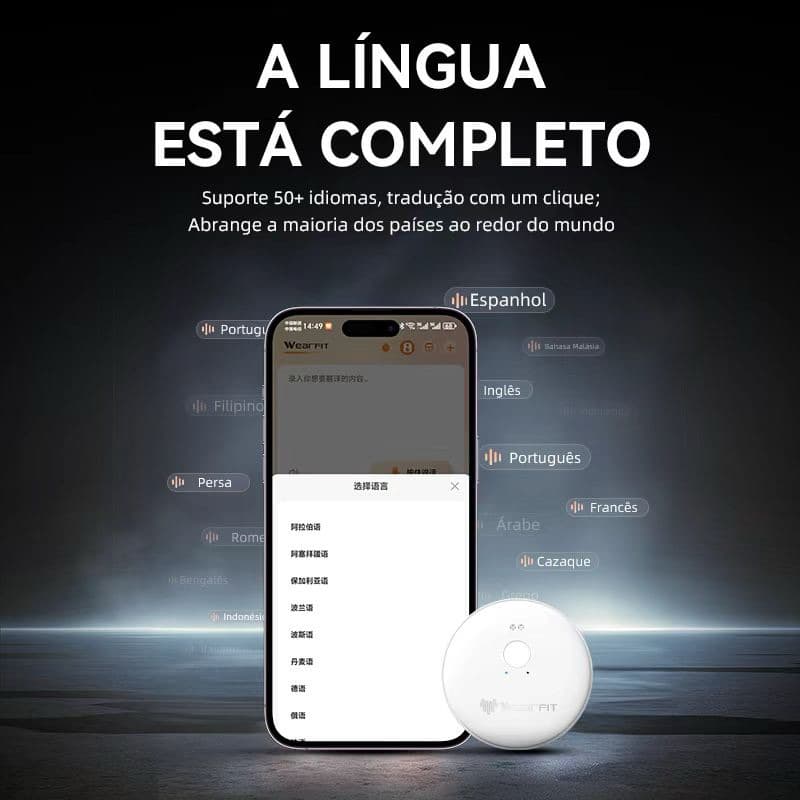 Inteligência Artificial Tradutor De Linguagem De Voz Instantânea Em Tempo Real-envio imediato