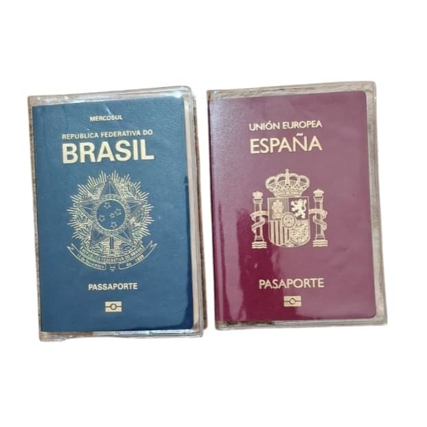 kit 6 Capa Passaporte na cor transparente em PVC