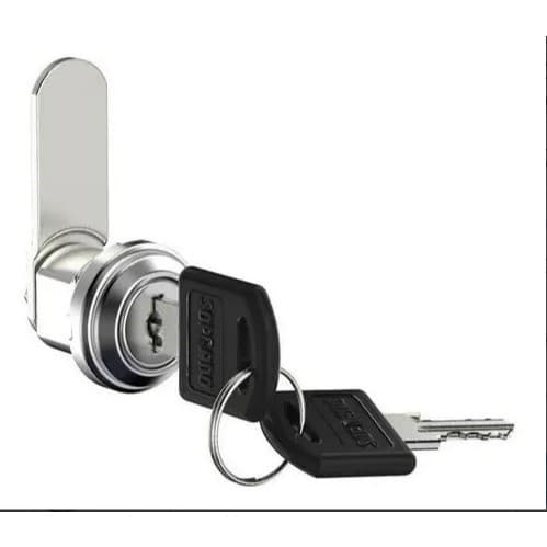 Fechadura Fecho Lingueta C/ Chave P/ Armário De Aço 4511