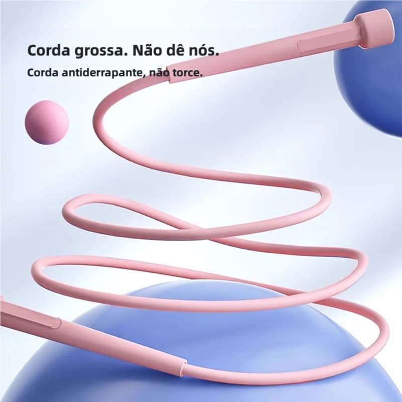 Cordas de Pular Profissional Ajustável de PVC 280cm (10) MT128