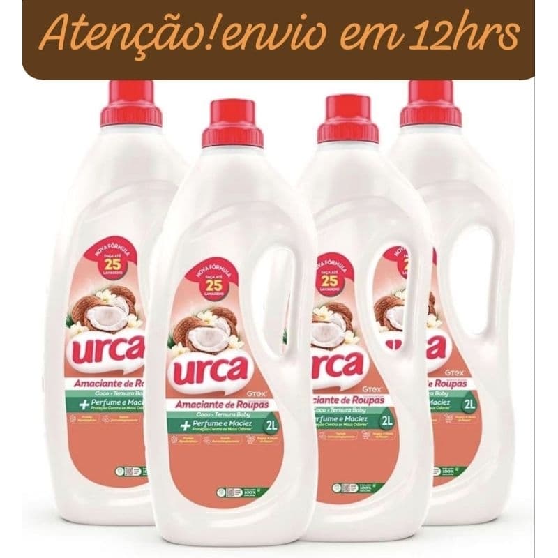 KIT 4 AMACIANTES DE ROUPAS URCA COCO TERNURA BABY