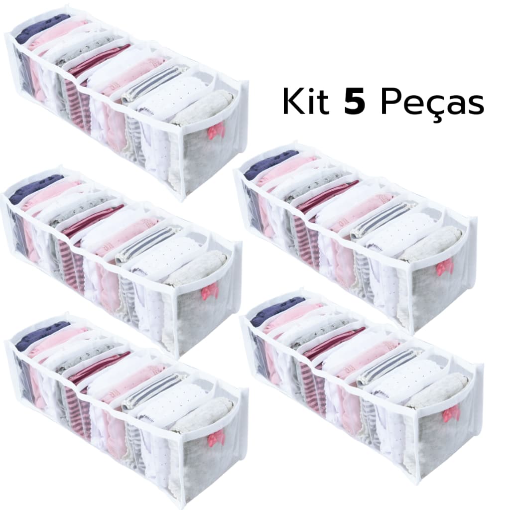 Colmeia Organizadora Cristal Calcinha Meias Lenços 5 Pç