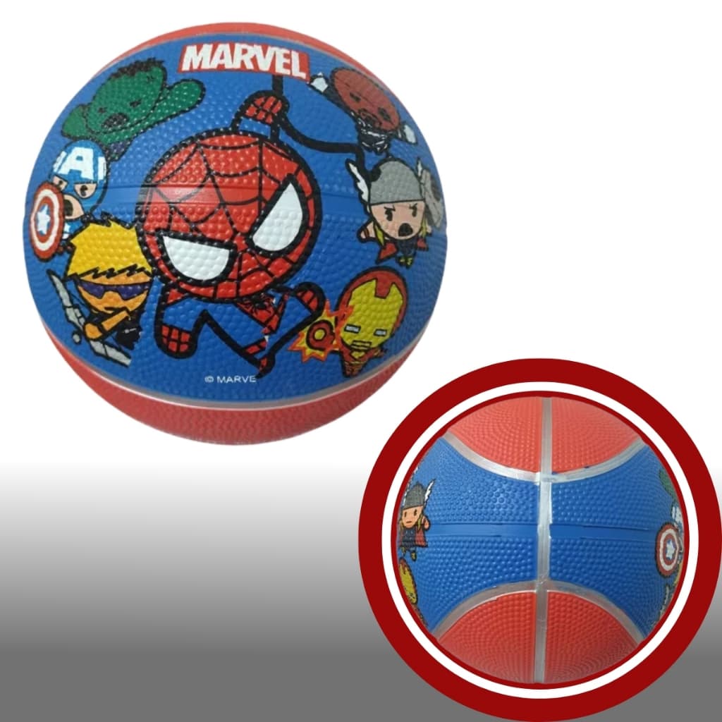 Bola Basquete Infantil Marvel Mini Vingadores Cor Vermelho/Azul