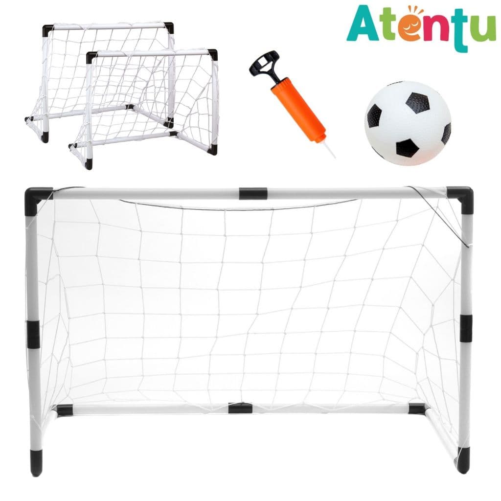 Trave Futebol Infantil Kit Golzinho Rede Mini Gol Brinquedo Bola e Bomba