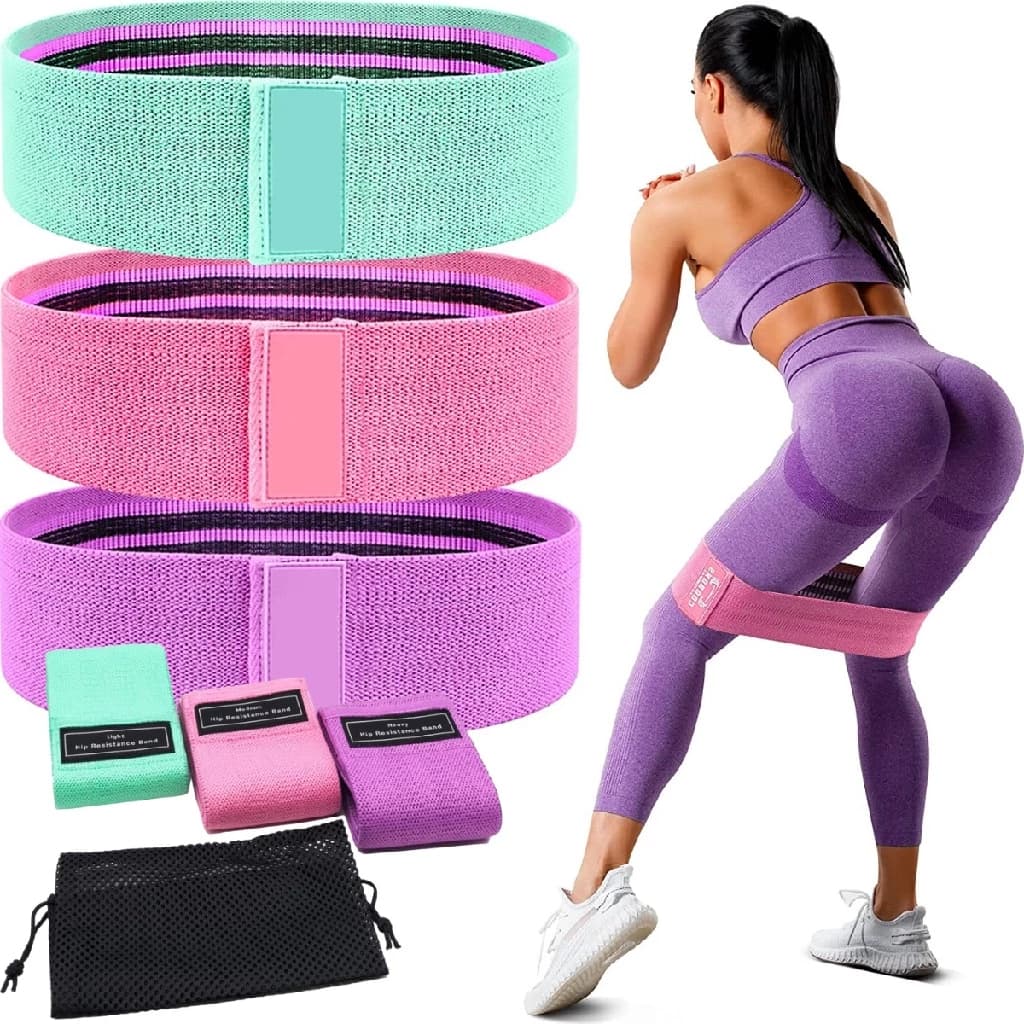 Kit 3 Faixas Elásticas Para Treino de Exercício Super Bands Academia Extensor Hip Bands para yoga Pilates