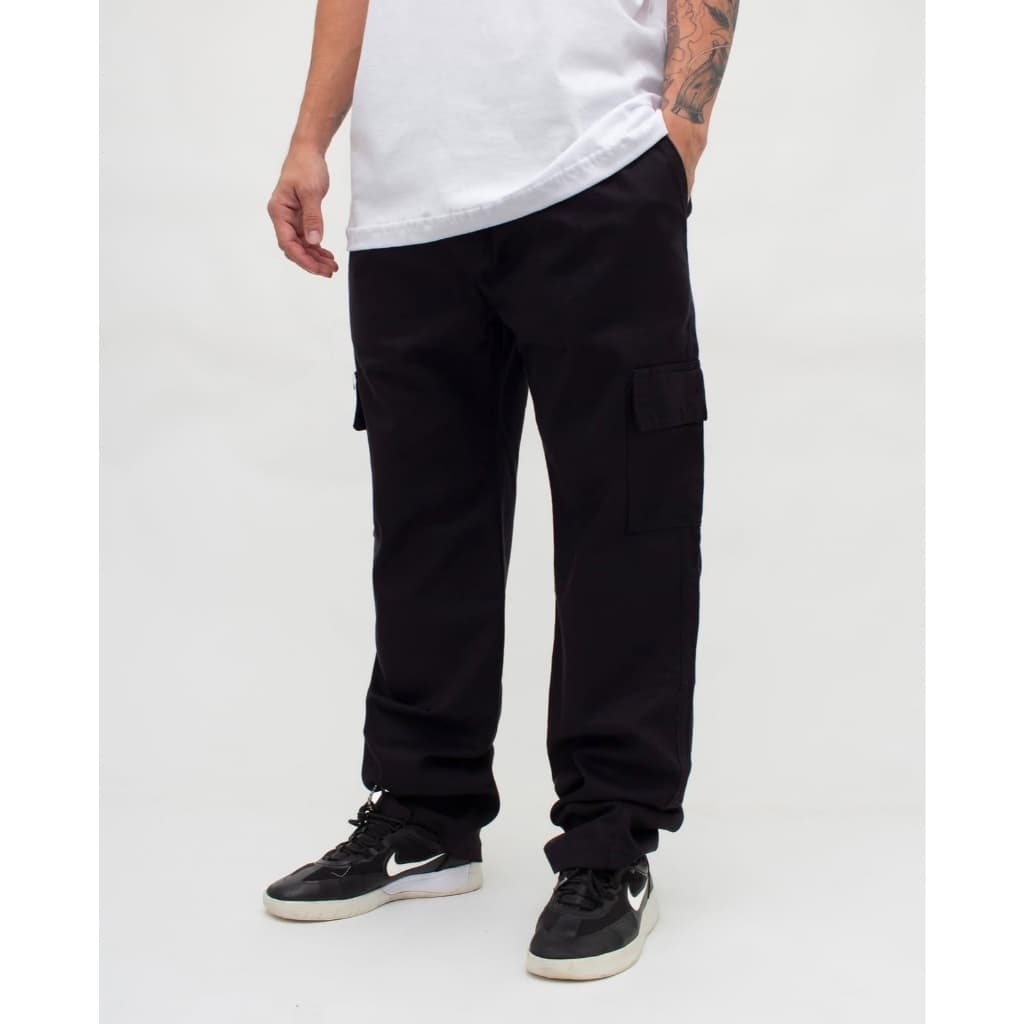 Calça Cargo Varias Cores Larga estilo skate 6 bolsos unissex