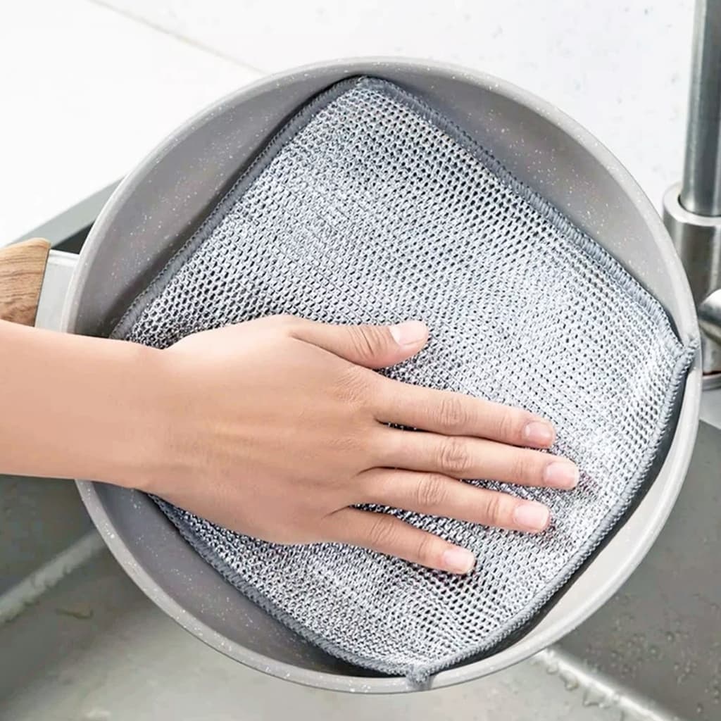 Kit 5/10/20 Panos de Limpeza De Aço Reutilizável