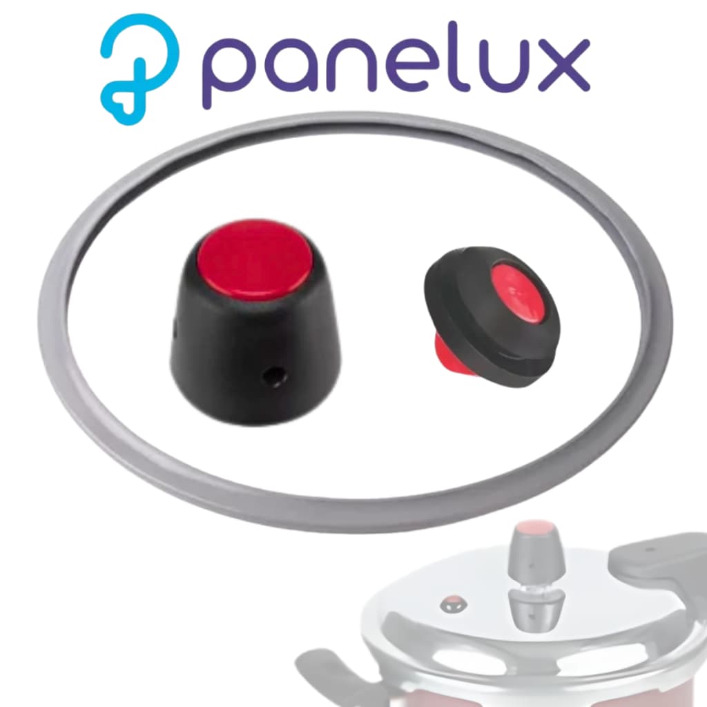 Borracha + Pino + Valvula Kit 3Pç Reparo Panelux 4.5 L Panela Pressao