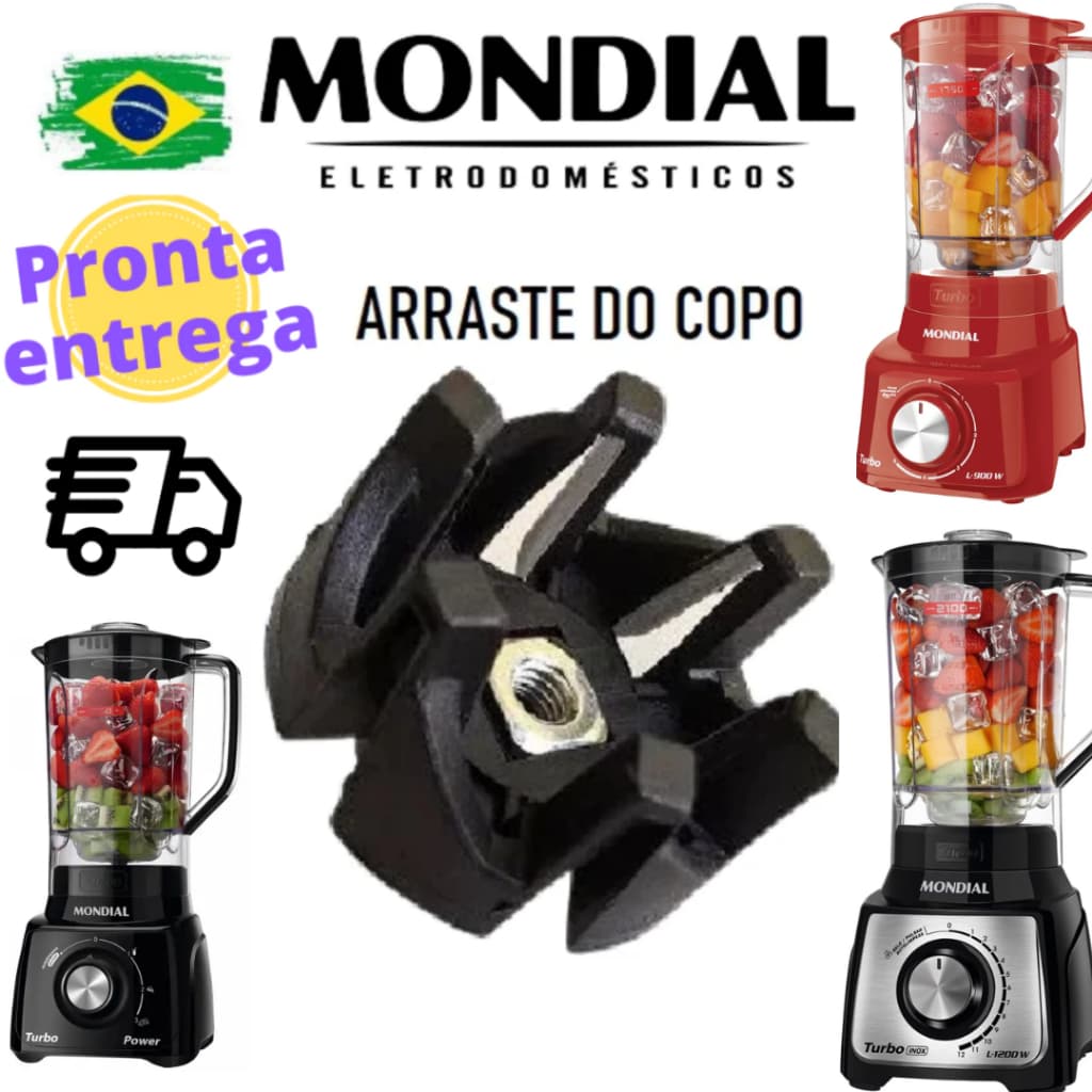 Arraste do Copo para Liquidificador Mondial L900 Turbo (com porca) T2