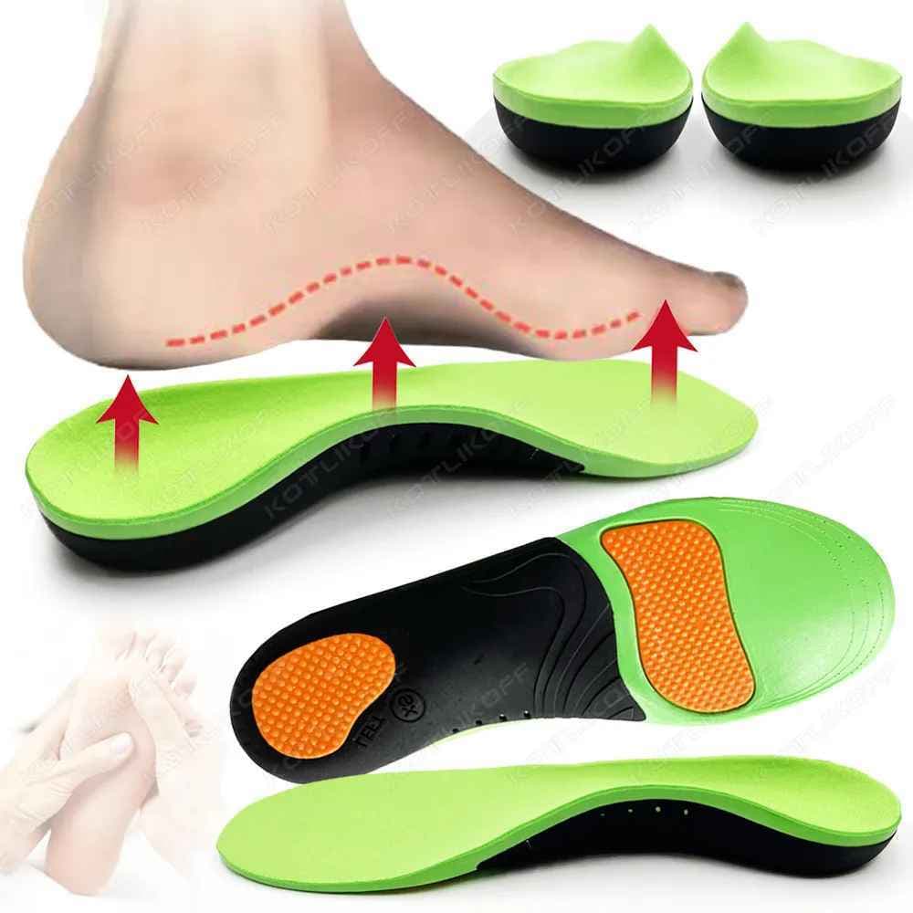 Par de Palmilha Para Fascite Plantar Ortopédica Pé Chato Pisada Pronada Esporão Pés Cansados