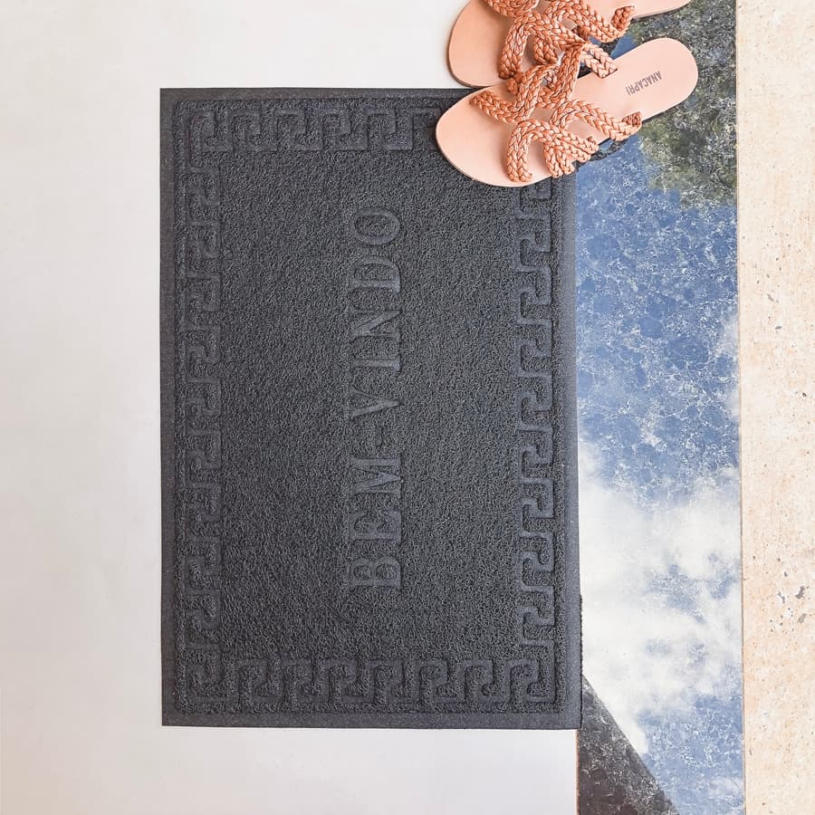 Tapete Capacho Bem Vindo Emborrachado para Porta - 50% Off