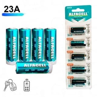 Pilha Bateria A23 Alcalina 12v Para Alarme De Carro, Controle De Garagem/Portão, Campainha Alfacell