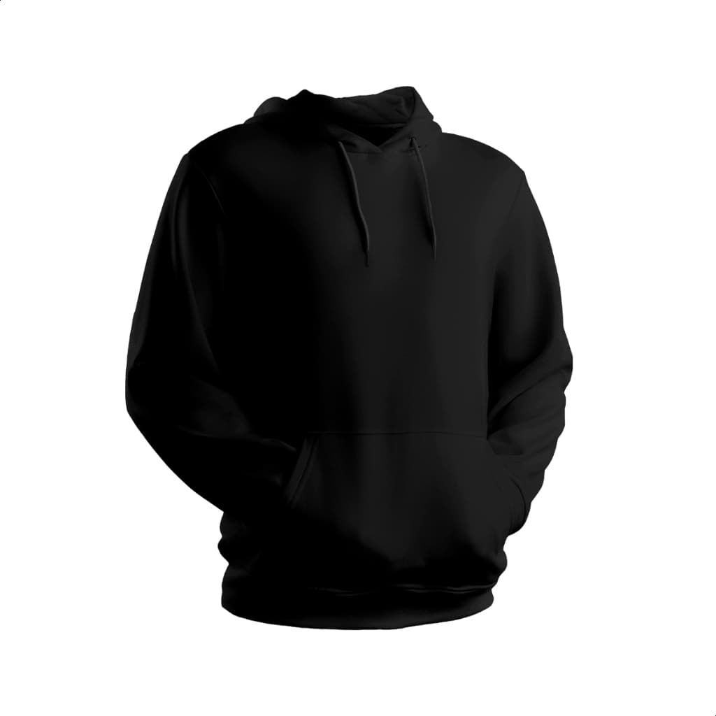 Blusa Moletom Slim Básico Infantil com Capuz Canguru Algodão