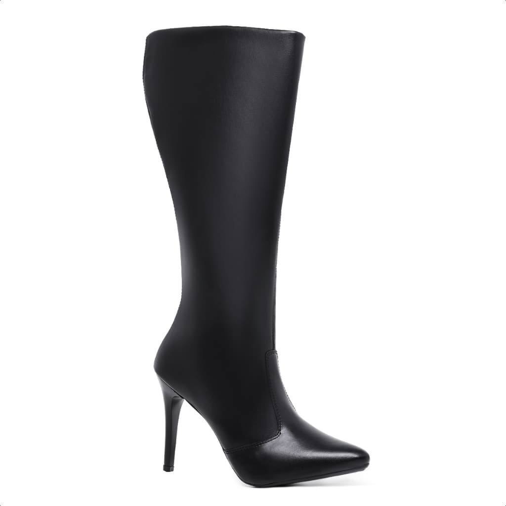 Bota Feminina Salto Alto Agulha Cano Longo Bico Fino Elegante Oferta